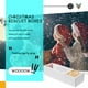 thumbnail image 2 of Cajas de embalaje para macarrones, postres, galletas y panadería con ventana transparente (10 unidades), 2 of 8