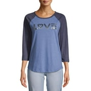 EV1 from Ellen DeGeneres Love Stroke Baseball Tee Women's