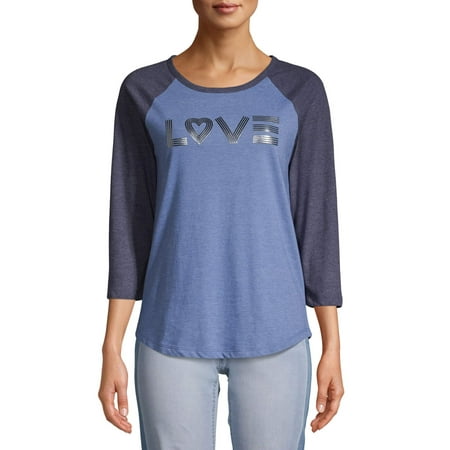 EV1 from Ellen DeGeneres Love Stroke Baseball Tee Women's
