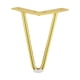 thumbnail image 1 of Patas para muebles de estilo moderno, resistentes y antideslizantes, para sofás y sillas. 15cm Oro, 1 of 9