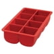 thumbnail image 1 of Bandeja para cubitos de hielo HIC Kitchen Big Block de silicona, 8 cubos grandes, 1 of 6