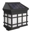 thumbnail image 3 of Pemberly Row Plastic Wall Mount LED Solar Light in Black (Set of 6), 3 of 8