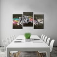 thumbnail image 3 of HFDF 3 Pieces Graffiti Wall Art Handshake Graffiti Art Graffiti Decor Graffiti Wall Art Canvas Street Graffiti Art Colorful Canvas Wall Art for Bedroom Living Room Ready to Hang (x3) 12x18inch Framed, 3 of 5