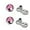 6mm Pink, variant on 14G Diamond Tops Dermal Anchor Tops and Base Surgical Steel CZ Crystal Internally Threaded Micro Microdermals Body Piercings Studs Dermal Piercings Punk Body Jewelry Gifts for Women Girls Men