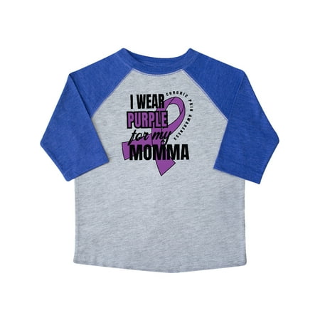 

Inktastic Chronic Pain I Wear Purple For My Momma Gift Toddler Boy or Toddler Girl T-Shirt