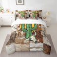 thumbnail image 2 of Erosebridal Cartoon Cactus Bedding Full Size, Western Cow Print Bedding Sets Full Size, Cowboy Cowgirl Comforter Sets with Sheets, Lightweight Room Decorative, 7pcs, 2 of 4
