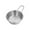 silvery Size S3, variant on Stainless Steel Serving Bowl With Handle, QQZ Versatile Matte Brushed Rice Wine Bowl, Multi Use Stackable Dish for Pasta Steak Side Dishes