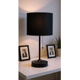thumbnail image 1 of Mainstays 17 inch Metal Stick Table Lamp with USB Charger, 1 of 5