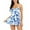 Blue womens swimsuits, variant on Womens Swimsuits Pimelu Bathing Suit for Women Swimdrss Womens Two Piece Bathing Suit Ladies Fashion Floral Print Strap Tankini Swimsuits Summer Girls High Waist Modest Swimwear