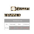 thumbnail image 4 of INSPIRE CHIC Women Leopard Print Retro Belts, 0.7" Width Faux Fur Leather Waistband for Jeans Pants Dresses 44.1x0.7"(LxW) Black Khaki, 4 of 6