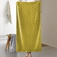 thumbnail image 6 of Coral Velvet Bath Towel, Absorbent Quick Dry Thickened Towel for Adults, Soft Bath Sheet for Spa and Christmas Gifting(Yellow), 6 of 6