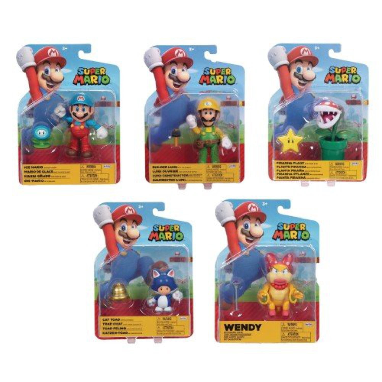Nintendo 4" Action Figure Piranha Plant with Star Accessory for Child Ages 3+