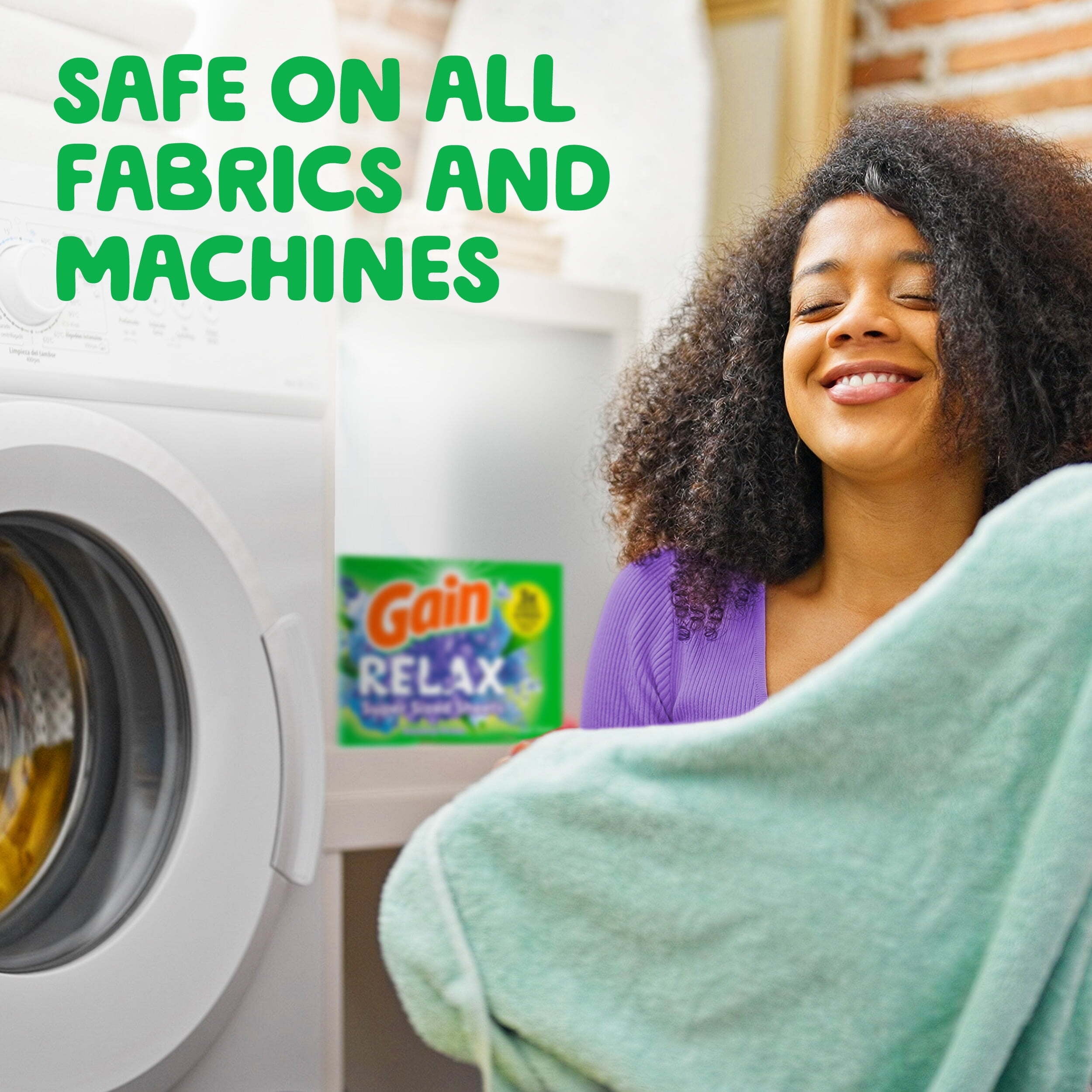 Gain Super Sized Dryer Sheets, Relax, Dewdrop Dream Scent, 130 Count