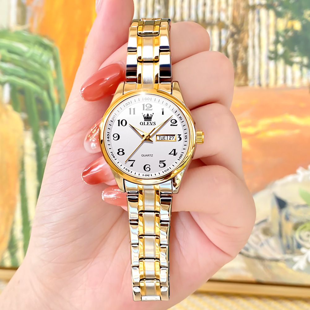 OLEVS Women's Analog Quartz Watch with Stainless Steel Band photo 5