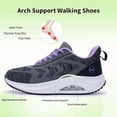 thumbnail image 3 of GOOBON Women's Walking Shoes Arch Support Orthotic Breathable Tennis Sneakers for Plantar Fasciitis Pain Relief US Size 6-11, 3 of 7