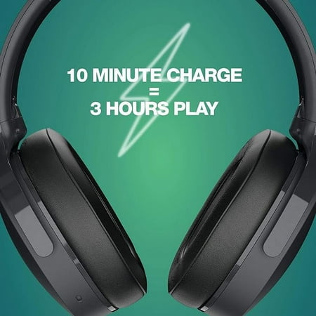Skullcandy Hesh ANC Noise Canceling on-Ear Wireless Headphones, True Black
