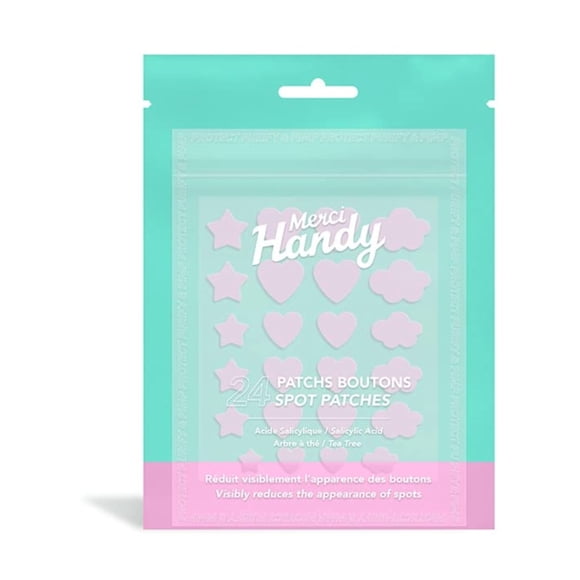 Merci Handy - 24 Unidades - Parche antiespinillas y acné - Ácido salicílico y aceite de árbol de té - Vegano