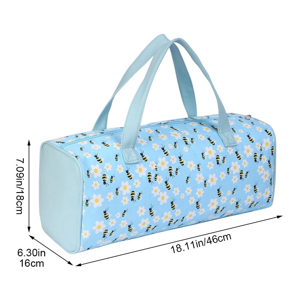 Jiibva Large Capacity Crochet Storage Bag Portable Knitting Bag DIY Yarn Storage Organizer for Yarn and Crochet Hooks Sewing