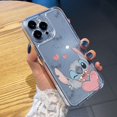 thumbnail image 4 of Para Samsung Galaxy A33 A53 A73 5G A32 A52 A72 A31 A51 A71 A23 Lindo Punto De Pareja Transparente TPU Funda De Gel Cojín De Aire Borde Cuadrado Cubierta Anticaída, 4 of 4
