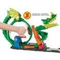 thumbnail image 6 of Hot Wheels City Dragon Drive Firefight Track Set & 1:64 Scale Toy Firetruck, Fire Station Theme, 6 of 7