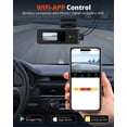thumbnail image 3 of Dash Cam Kingslim 2K frontal y trasera de 64 GB WiFi con tarjeta SD, 3 of 8