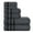 Charcoal Grey, variant on MyOwn Ultra Soft 6 Pack Cotton Towel Set, Contains 2 Bath Towels 28x55 inch, 2 Hand Towels 16x24 inch & 2 Wash Coths 12x12 inch, Ideal Everyday use, Compact & Lightweight - Charcoal Grey