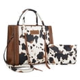 thumbnail image 1 of Bolso Tote Montana West Wrangler con Estampado de Vaca para Mujer + Cartera, 1 of 7