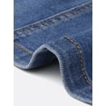 thumbnail image 6 of DARING DIVA Women's Sleeveless V Neck Button Down Cropped Denim Vest M Dark Blue, 6 of 6
