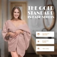 thumbnail image 4 of White Classic Luxury 650 Gsm Cotton Bath Sheet Towels, Extra Large Bathroom Towels Oversized, Pink, 35 x 70, 2 Pack, 4 of 7