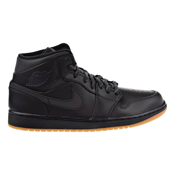 Air Jordan 1 Mid Winterized Men's Shoes Black/Anthracite-Gum Yellow aa3992-002