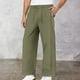 thumbnail image 2 of Pantalones finos de primavera-verano para hombre, estilo cimitarra: pantalones informales rectos de alta costura para uso diario, 2 of 8