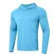 thumbnail image 4 of XDZJLR Mens T Shirt Hoodie Upf 50+ Hoodie Long Sleeve Quick Drying Lightweight Outdoor With Hood Tops, 4 of 5