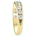 thumbnail image 2 of Pompeii 1Ct Round Cut Channel Set Diamond Wedding Women's 14k Yellow Gold Ring (G/H,I1), 2 of 6