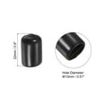 thumbnail image 2 of Uxcell 13mm Rubber Pool Tip Cover Billiard Cue Tip Protector Snooker Accessory Black 10 Pack, 2 of 5