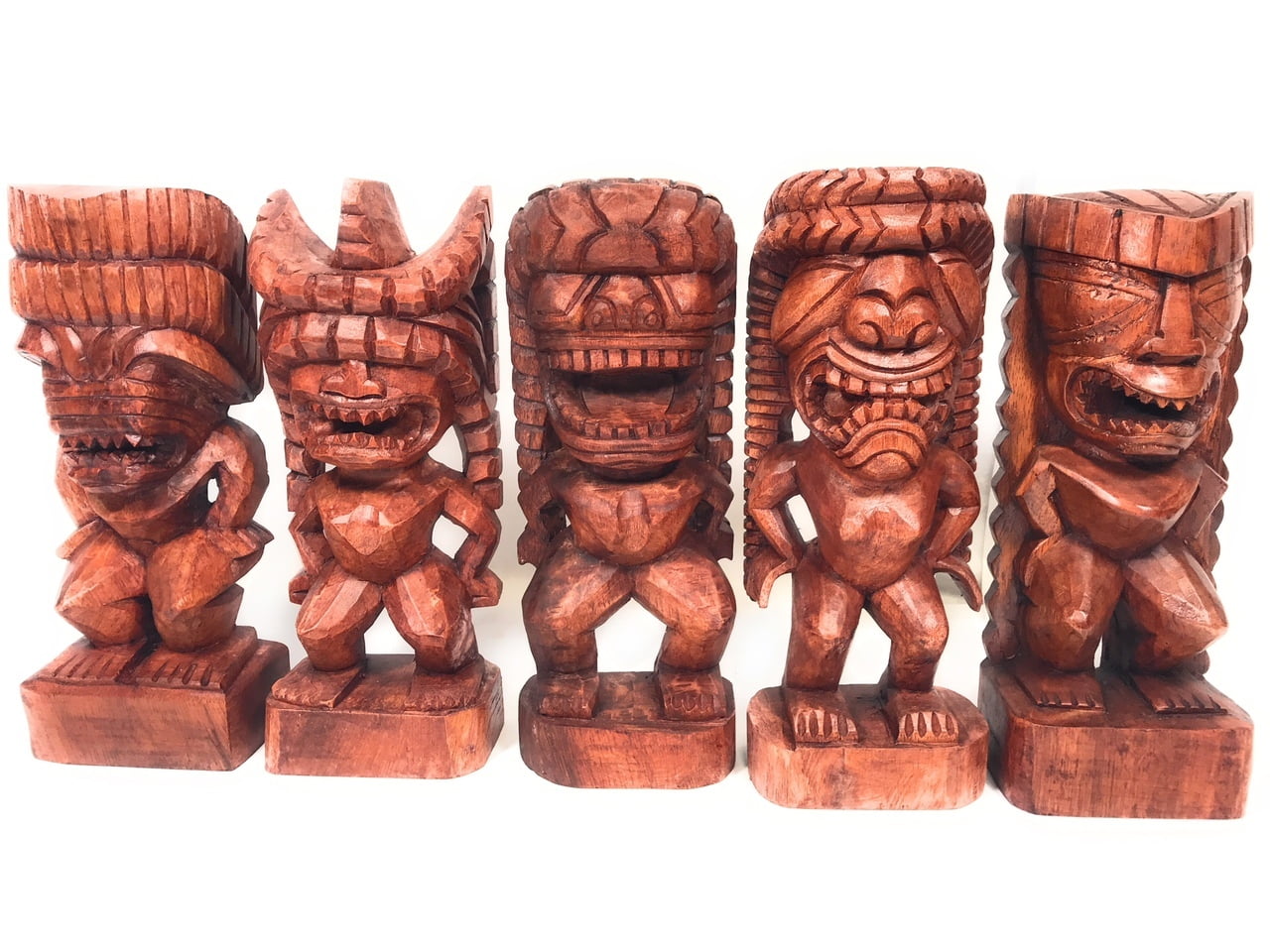 Set of 5 Traditional Tikis 12