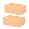thumbnail image 1 of 2PCS Desktop Folding Storage Basket Office Simple Book Snacks Toy Storage Basket Dormitory Makeup Storage Box, 1 of 5