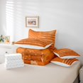 thumbnail image 6 of Manfei Patriotic Camouflage Us Flag 7-Piece Twin Bedding,Vintage Stripes Art Bedding Comforter Set,Orange,Reversible, 6 of 7