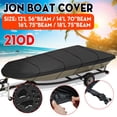 thumbnail image 4 of ziyahi 210D Polyester Dust Proof Cover Waterproof Sunscreen Trailerable Protector Portable Water Sports Replacement for Jon Boat 18L 75 inch, 4 of 7