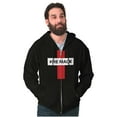 thumbnail image 3 of He Made Me Christian Jesus Christ Zip Up Hoodie Men's Women's Brisco Brands S, 3 of 6
