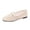 White, variant on SuTry Women's Flat Shoes Mesh Slip On Square Toe Breathable Lightweight Comfortable Casual Walking Office Daily Wear(39)