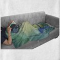 thumbnail image 5 of Underwater Soft Flannel Fleece Blanket, Mermaid Upper Body of a Woman and the Tail of Fish for Swimming Marine Life, Cozy Plush for Indoor and Outdoor Use, 50" x 70", Teal Pale Blue, by Ambesonne, 5 of 5