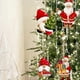 thumbnail image 3 of 12 Pcs Christmas Tree Pendants and Christmas Decorations Set - Wooden Santa Claus Ornaments with Hanging Ropes for Easy Installation, Red Festive Deco, 3 of 5