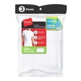 thumbnail image 3 of Playera Hanes Red Label para Hombre, 3 Piezas Blanco Talla EG, 3 of 4
