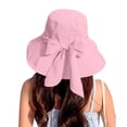 thumbnail image 6 of Noric Women's Wide Brim Sun Hat Floppy Summer Hat with Bow UV Protection Beach Hat for Vacation Garden, 6 of 7