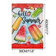 thumbnail image 3 of TUITOONM Summer Series Garden Flag 12x18in Double-Sided Linen Cool Beach Prints, Fade & Weather Resistant, Fits Yard Stakes, Easy Install 1.18 in Pole Pocket, Washable Patio Décor Banner, 3 of 8