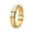 Gold, variant on Men's and Women's Stainless Steel Classic Stone Texture Anxiety Relief Rotatable Finger Ring Black Size 7