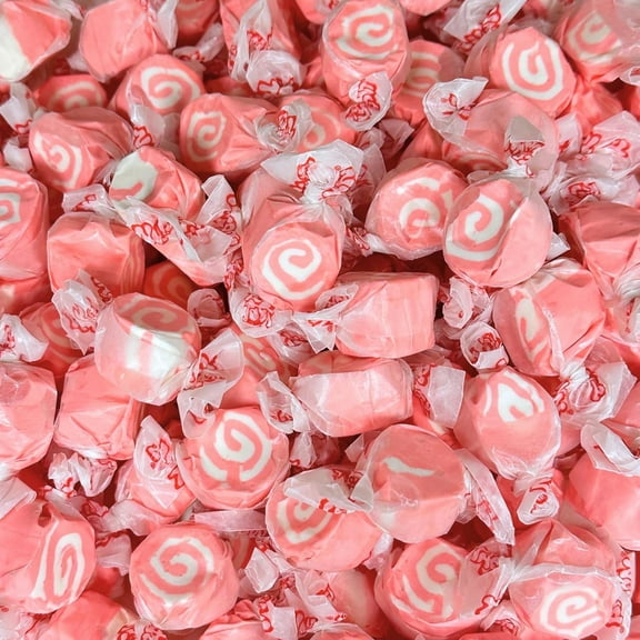 Cinnamon Saltwater Taffy 1 lb Bulk Bag Approx 60 Individually Wrapped Pieces Nut Free and Gluten Free Chewy Candy Fresh Shipment