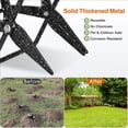 thumbnail image 3 of 2 Pack Mole Traps Thickened Metal Mole Scissor Trap Reusable Mole Trap Mole Control Easy Set Ground Mole Trap for Lawns (Black）, 3 of 11
