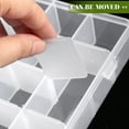 thumbnail image 4 of Clear Plastic Organizer Box with Adjustable Dividers Bead Storage Organizer for Jewelry Crafts Tools and Small Parts, 4 of 8