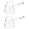 thumbnail image 1 of Dosaele 2pcs Coffee Pot Glass Stovetop Tea Pots Tearoom Side Handle Teapot Kettle Random Style, 1 of 10